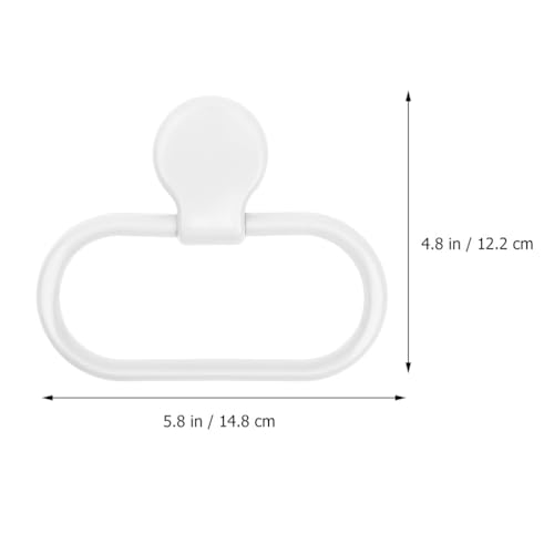 ARTIBETTER Adhesive Towel Ring 2Pcs No Drill Bathroom Wall Mounted Hand Towel Holder Adhesive Mount for Kitchen and Shower Organizer