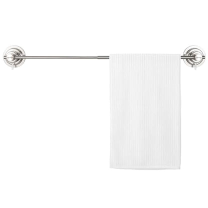 BOPai Extendable Suction Cup Towel Bar 17-28.5", Brushed Nickel | Repositionable & Powerful Vacuum Suction - color: Brushed Nickel, size: 17-28.5"