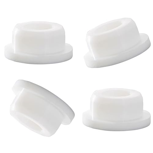 LiXiongBao 4 Pack Rubber Sink Overflow Hole Cover,Circular Sink Overflow Cap for Kitchen and Bathroom Sink Basin Trim Overflow Drain Cover(White)