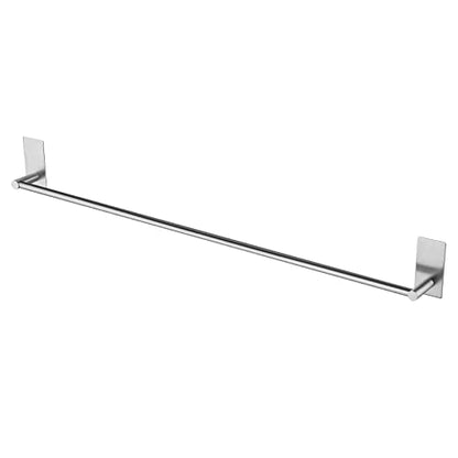 KES Adhesive Towel Bar 30-Inch Bathroom No Drill Towel Holder Sticky on Towel Rack Easy Install SUS304 Stainless Steel Rustproof Brushed Finish, A7000S75B-2 | No Drilling Required, Suitable For Kitchen, SUS304 Stainless Steel, Rust-Resistant, Resists Scra