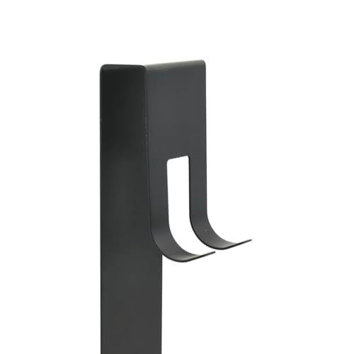 Hanging Shower Caddy for Over Shower Door, Matte Black Brushed 304 Stainless Steel Organizer Rack, No Drilling Bathroom Storage Basket with Hooks