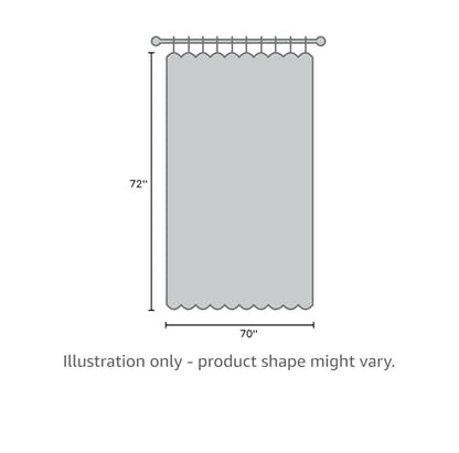 SlipX Solutions Protected Shower Curtain Liner, 5G Thicker Liner, 70"x72", Clear - color: Clear 5g