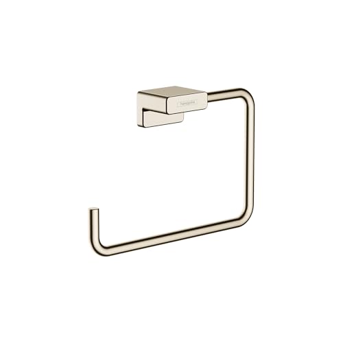 hansgrohe AddStoris modern Towel Ring in Polished Nickel, 41754830 - color: Polished Nickel