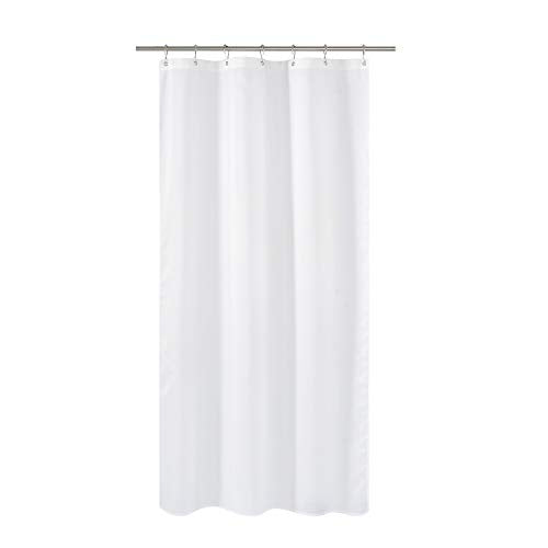 N&Y HOME Fabric Shower Curtain Liner Stall Size 42 by 72 inches, White | Hotel Quality, Bottom Magnets, Machine Washable, Water Repellent, 42x72 Narrow Bathroom Curtain with Grommets - color: White, size: 42"W x 72"L (Pack of 1)