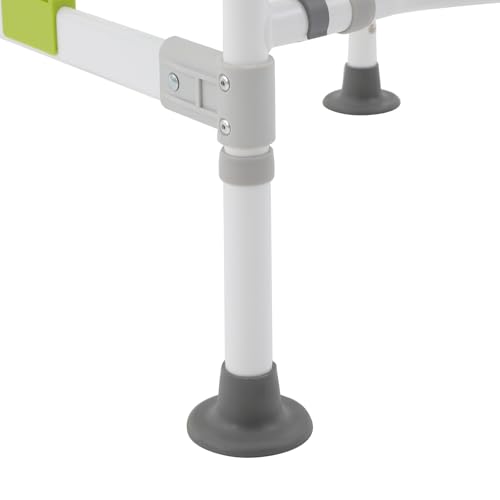Toilet Safety Rails for Seniors Heavy Duty Toilet Safety Frame, 330Lbs Carbon Steel Adjustable Height and Width, Toilet Grab Bar Arms for Elderly Disabled & Shower