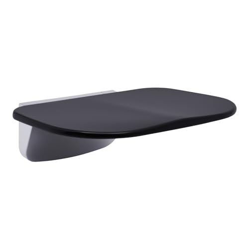 Folding Shower Seat Wall Mounted Show Seat for Adults Foldable Shower Bench Shower Seat Stool for Inside Shower Fold Up Bathroom Stool Floating Shower Seat Chair, 440lbs Capacity