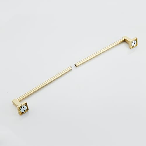 Wall Mounted Towel Rack for Bathroom, 24 Inch Brushed Light Gold Towel Bar with Stainless Rack and Hand Towel Holder, Bathroom Towel Racks and Shower Towel Rack (Gold, 26 Inch) - color: Brushed Light Gold, size: 24In