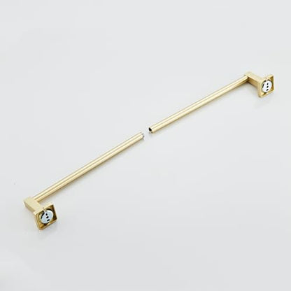Wall Mounted Towel Rack for Bathroom, 24 Inch Brushed Light Gold Towel Bar with Stainless Rack and Hand Towel Holder, Bathroom Towel Racks and Shower Towel Rack (Gold, 26 Inch) - color: Brushed Light Gold, size: 24In