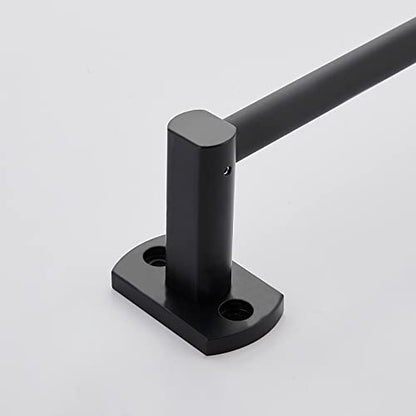 Black Towel Bar, Hand Towel Rack for Bathroom Wall Mounted Towel Hanger, Kitchen Bath Towel Holder, Toilet Towel Rod, 16 Inch - size: 16 Inch Single Bar
