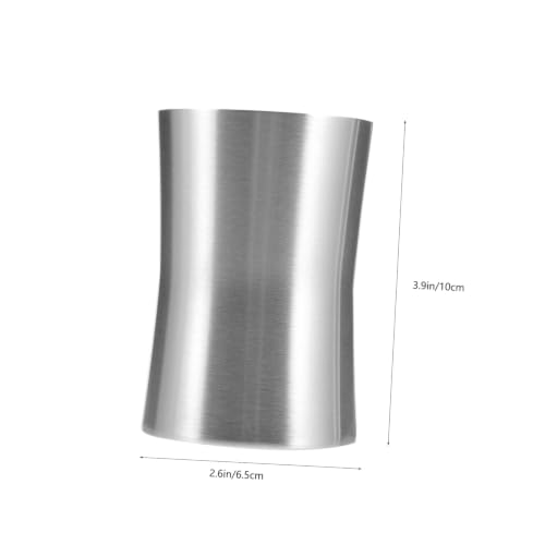 Multi Functional Stainless Steel Toothbrush Cup Mouthwash Holder Compact Travel Rinse for Bathroom Vanity Countertops Space Saving Mouthwash Cups Reusable