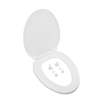 Renovators Supply Manufacturing White Plastic Soft Close Toilet Seat Elongated Slow Close Toilet Seat With Adjustable Mounting Hardware Pack Of 3 - color: White, size: Pack of 3