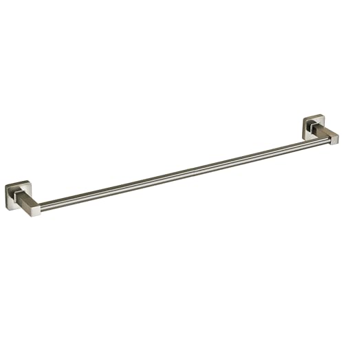 Bathroom Wall Mounted Towel Rack,24 Inch Brushed Nickel Towel Bar with Stainless Rack and Hand Towel Holder, Shower and Bath Towel Racks for Bathroom Wall(Total Length 26-Inch) - color: Brushed Nickel, size: 24In