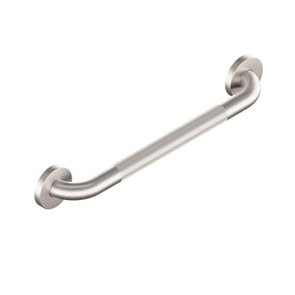 HEALTHCRAFT Easy Mount Grab Bar 18", ADA Stainless Rail - Knurled Stainless | Concealed screws, clean install, compatible with Easy Mount Anchor - color: Knurled Stainless Steel, size: 18" Inch