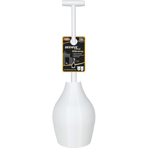 Korky Beehive Max Hideaway 15 in. L x 6 in. Dia. Toilet Plunger