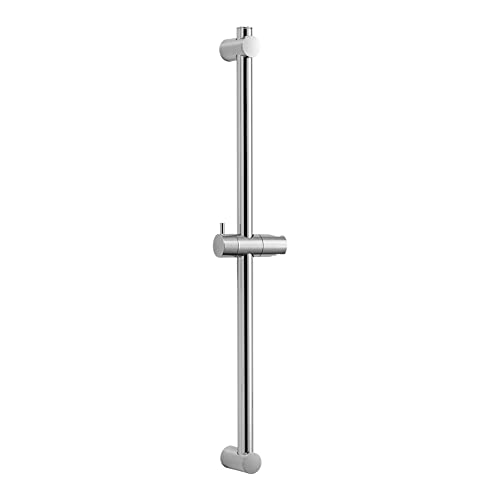 OFFO Shower Slide Bar 28 in Adjustable Installation Distance 19-27 in with 360° Adjustable Handheld Shower Head Holder for Bathroom, Screw Wall Mounted, Chrome Finish - color: Chrome, size: 28 in