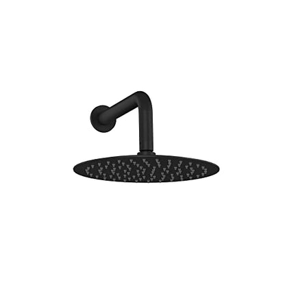 Refuge Rain Shower Head with Handheld Spray Combo - Matte Black Finish - 10" Rainfall Shower Head with Handheld Combo | Adjustable Slide Bar | 5-Function Handshower | Tru-Temp Valve | 2.5 GPM - color: Matte Black, size: 2.5 GPM