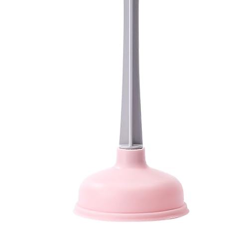 Rubber Toilet Plunger, Strong Suction Toilet Drain Plunger for Kitchen, Bathroom, Laundry Room Use Bathroom Accessories (Roseate) - color: Roseate