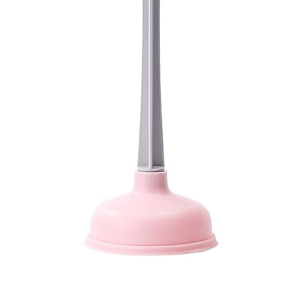Rubber Toilet Plunger, Strong Suction Toilet Drain Plunger for Kitchen, Bathroom, Laundry Room Use Bathroom Accessories (Roseate) - color: Roseate