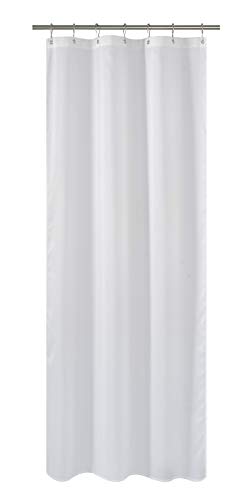 N&Y HOME Fabric Shower Curtain or Liner Stall Size 36 x 72 Inches, White | 2 Bottom Magnets, Hotel Quality, Machine Washable, Water Repellent, 36x72 Bathroom Curtain for Bath Stall - color: White, size: 36"W x 72"L (Pack of 1)