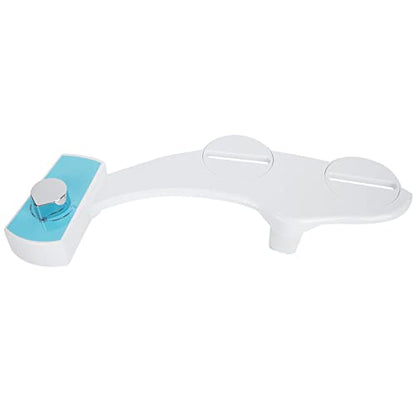 Non Electric Bidet Toilet Seat Attachment, Hot and Cold Water Mechanical Bidet Spray with Self Cleaning Nozzle for Most Toilets