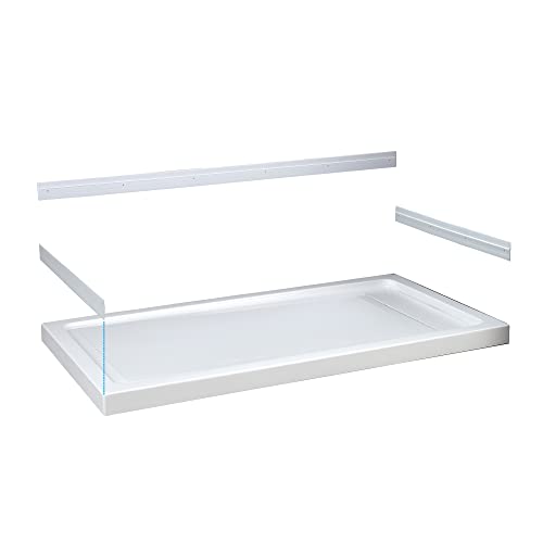 OVE Decors 60x32" Shower Base, White - size: 60 x 32, style: Side Drain