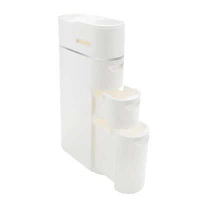 30.9 in Narrow Bathroom Floor Cabinet with 3 Drawers for Bathroom | Freestanding Storage Cabinet Tall White ABS Slim Storage Cabinet for Kitchen, Bedroom & Small Spaces - size: 30.9 In