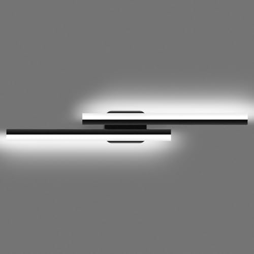 Yarra-Decor 32 Inch LED Bathroom Vanity Light Bar,Vanity Lighting Fixtures for Over Mirror Lighting, Indoor Wall Sconce in Daylight White 6000K - color: Black, size: 32 INCH