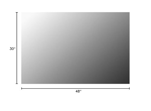 Frameless Wall Mirror 48"x30" Bathroom Vanity Mirror Shatterproof | Modern Wall Mount Mirror, Horizontal & Vertical, Rectangle Mirror for Over Sink, Living Room, Bedroom - size: 48"L x 30"W
