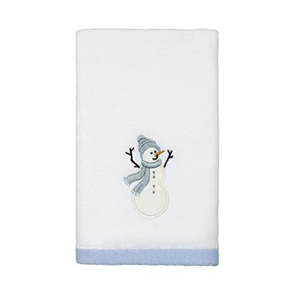 Avanti Linens - Fingertip Towel, 100% Cotton Velour, Holiday Decor, Set of Four (Frosty Friends Collection) - size: 4 Pack