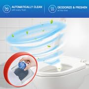 Vacplus Toilet Bowl Cleaner Tablets, 12 Pack, Auto Cleaning, Long-Lasting | Bathroom Tank, Prevent Stains, Deodorizing, Easy Use - size: 12 Count (Pack of 1)
