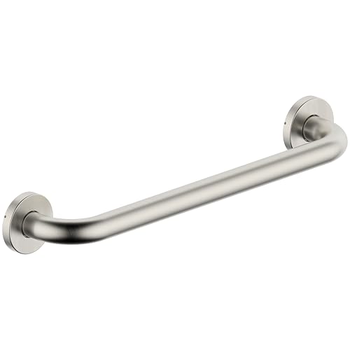 16 Inch Grab Bar 304 Stainless Steel Anti-Slip Bathroom Safety Handrail Wall Mount Assist Grip for Elderly Handicap Bathtub Shower Toilet,GB-4023-BN,Brushed Nickel - color: Brushed Nickel