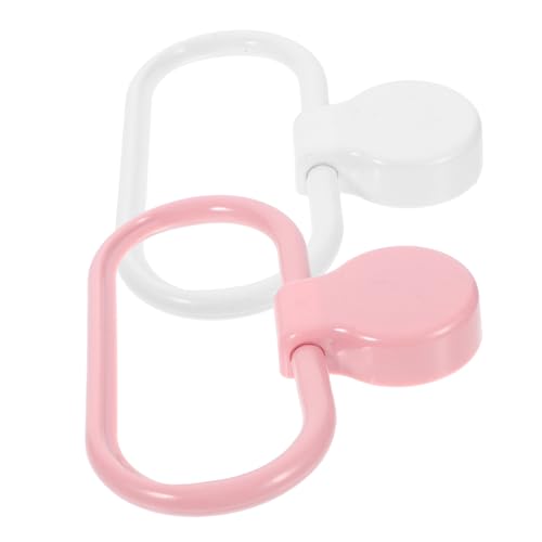 Uonlytech 2Pcs Self Adhesive Towel Ring Plastic Towel Holder for Bathroom and Kitchen No Drill Hand Towel Rack Versatile Adhesive Towel Rings for Easy Installation and Sturdy Use