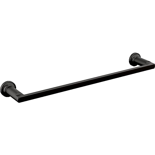 Delta Towel Rack | 18 Inch Matte Black Towel Bar for Bathroom, Kitchen | Tetra Accessories - color: Matte Black, size: 18 inch
