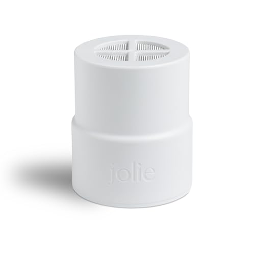 Jolie Replacement Shower Filter for Filtered Showerhead, Hair & Skin | Clinically Tested to Reduce Hair Shedding, Protect Colored Hair, Soothe Dry Skin and Dandruff; Skincare Accessory