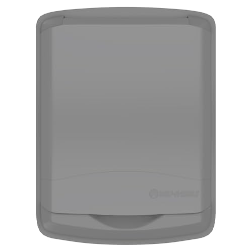 Rev-A-Shelf 50 Qt Under Sink Garbage Can Lid for Base Kitchen and Bathroom Cabinet, Replacement Plastic Trash Bin Lid Only, Silver, RV-50-LID-17-1 - color: Silver, size: 50 QT