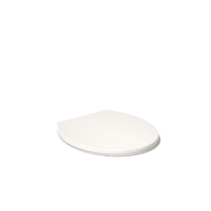 KOHLER 27332-96 Glissade Quiet Close Round Toilet Seat with ReadyLatch Hinge, Soft Close Lid, Compatible with Round Standard Toilets, Biscuit - color: Biscuit, size: Round