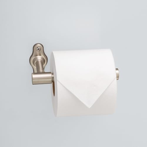 Franklin Brass Calloway (1-Pack) Toilet Paper Holder Satin Nickel Euro Tissue Roll Holder Single Post Toilet Tissue Holder Wall Bathroom Accessories Bath Organization/Storage CLWY51-SN - color: Satin Nickel