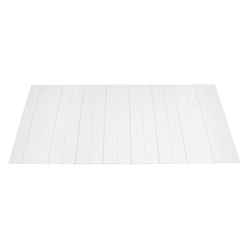 71x32in Bath Lid Cover Bathtub Tray, Foldable Bathtub Cover Bath Insulation Cover, PVC Dustproof Shutter Bath Lid fit Most Tubs, Can Hold Wine Glass, Books, Tablets, Cellphones - color: White, size: 71x31.5in