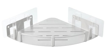Shower Caddy Corner(1 Pack), 304 Stainless Steel,Integrated molding, High Weight Capacity,Wall mounted Bathroom Shelves with nail free adhesive, Suit for storage racks in bathrooms,Kitchens - size: 1Pack