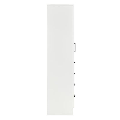ARIEL Bathroom Storage Cabinet - Solid Hevea Wood and Fully Assembled for Long-Lasting Durability and Sophisticated Finish - color: White, style: Hepburn