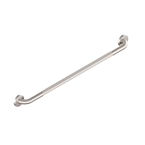 HEALTHCRAFT Easy Mount Grab Bar 36", ADA Stainless Rail - Knurled Stainless | Concealed screws, clean install, compatible with Easy Mount Anchor - color: Knurled Stainless Steel, size: 36" Inch