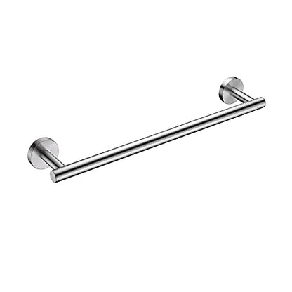 Nolimas Brushed Nickel Bath Towel Bar Single Bars Towel Rack Rod Classic Wall Mounted SUS304 Stainless Steel Bathroom Towel Holder Toilet Kitchen Towel Shelf Single Layer,18 inches - color: Brushed Nickel, size: 18inch