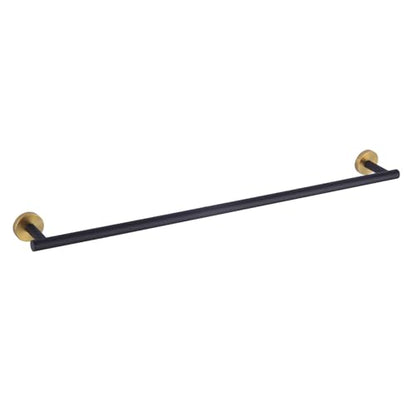 GERZWY Black & Gold Towel Bar, 30 Inch Stainless Steel Bathroom Wall Mounted Towel Rail, Hand Towel Holder AG1101C75-BD - color: Black & Gold, size: 30 Inch (Pack of 1)