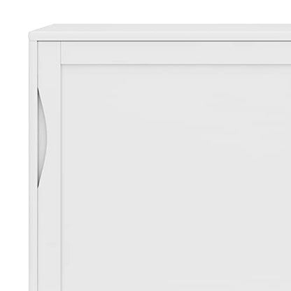 SIMPLIHOME Lowry 39" Acacia Wood Cabinet in Distressed Golden Wheat - color: White, size: 48 inch