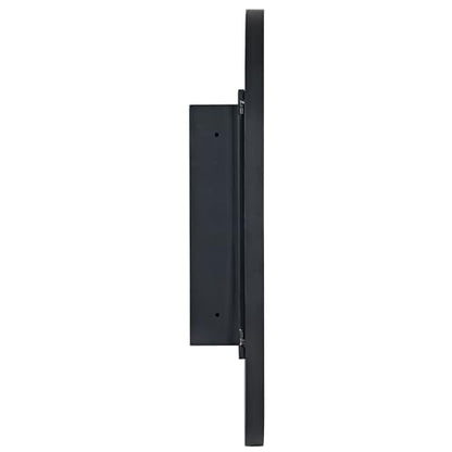 DlandHome Oval Bathroom Medicine Cabinet with Mirror, 34”x20” Recessed Medicine Cabinet for Bathroom with Beveled Edge Mirror,Black - color: Black