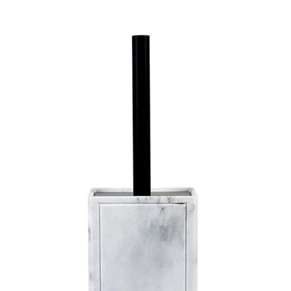 Toilet Brush and Holder Set for Bathroom, Stylish and Durable Cleaning Tool with Modern Design, Compact for Efficient Cleaning - style: Marble