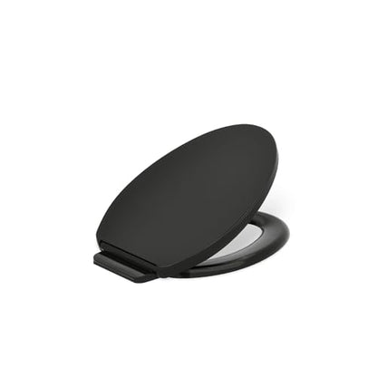 Kohler K-26801-7 Impro ReadyLatch Quiet Close Elongated Toilet Seat, Black - color: Black/Black, size: Elongated