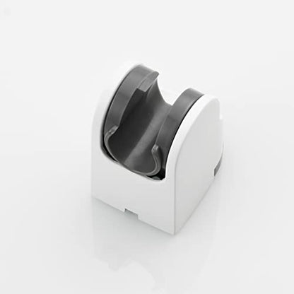 White Shower Bracket Wall Mount Plastic Shower Head Holder for Hand Held, ST01W - style: White