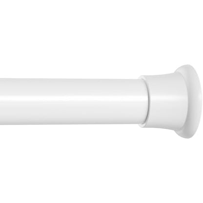 1 Pack Tension Curtain Rods 31-62 Inch White Adjustable Spring Tension Rods 7/8 Inch Diameter Shower Curtain Rod No Drilling for Window, Bathroom, Closet, Room Divider - color: White, size: 31" to 62"-1Pcs