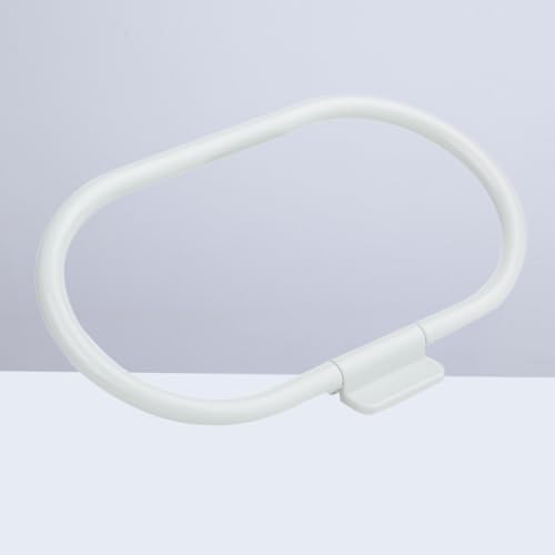 Healifty No Drill Rings Towel Holder Stainless Steel Self-Adhesive Bathroom Towel Ring with Easy Installation and Fingerprint-Free Surface for Kitchen and Bathroom Use